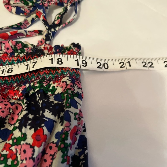 J. Crew size L Smocked dress in watermark floral print - Picture 7 of 10